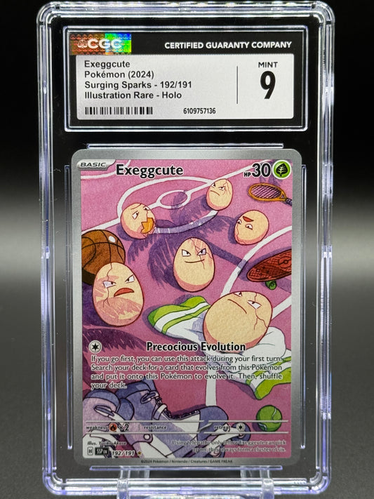 Pokemon TCG Exeggcute | Surging Sparks 192/191 | CGC Graded MINT 9