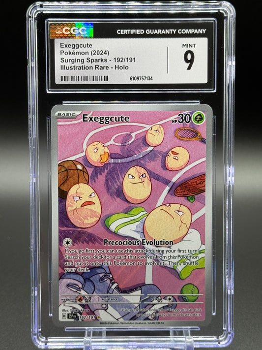 Pokemon TCG Exeggcute | Surging Sparks 192/191 | CGC Graded MINT 9