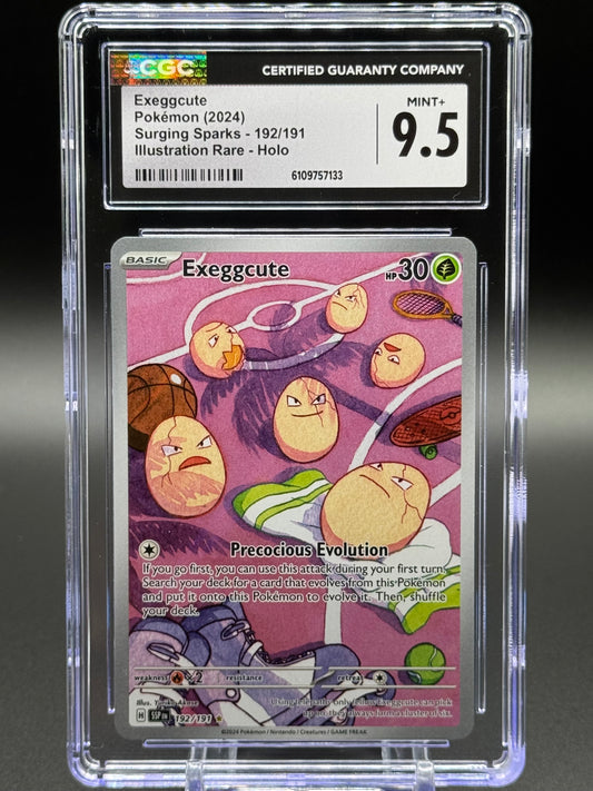Pokemon TCG Exeggcute | Surging Sparks 192/191 | CGC Graded MINT+ 9.5