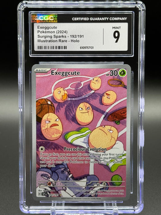 Pokemon TCG Exeggcute | Surging Sparks 192/191 | CGC Graded MINT 9