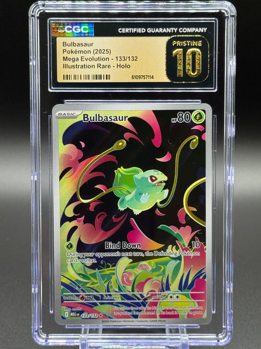 Pokemon TCG Bulbasaur | Mega Evolution 133/132 | CGC Graded PRISTINE 10