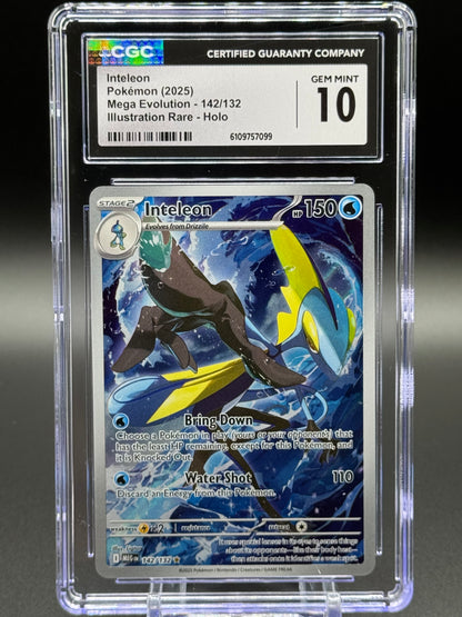Pokemon TCG Inteleon | Mega Evolution 142/132 | CGC Graded GEM MINT 10