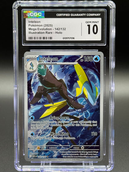 Pokemon TCG Inteleon | Mega Evolution 142/132 | CGC Graded GEM MINT 10