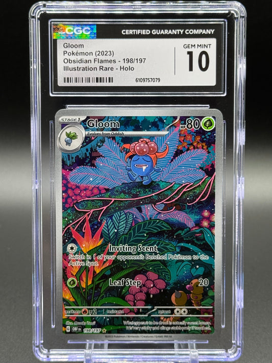 Pokemon TCG Gloom | Obsidian Flames 198/197 | CGC Graded GEM MINT 10