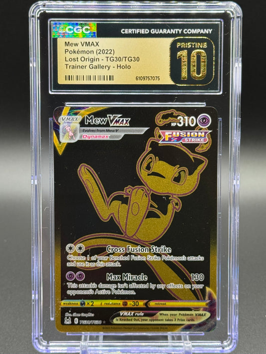 Pokemon TCG Mew VMAX | Lost Origin TG30/TG30 | CGC Graded PRISTINE 10