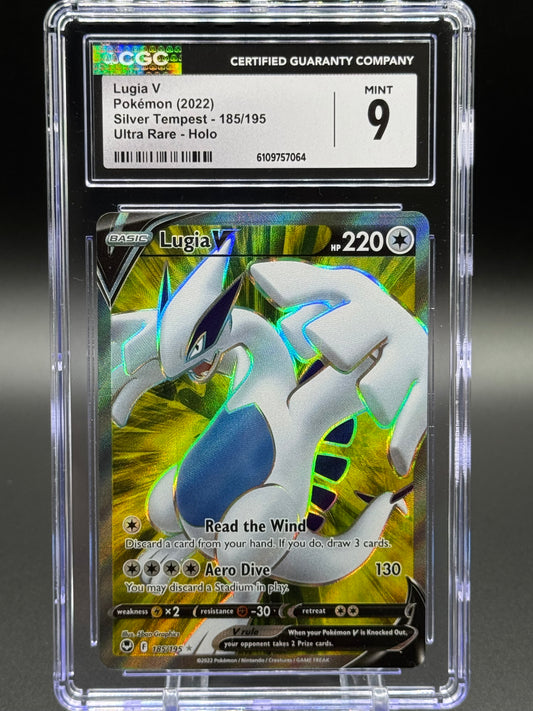 Pokemon TCG Lugia V | Silver Tempest 185/195 | CGC Graded MINT 9