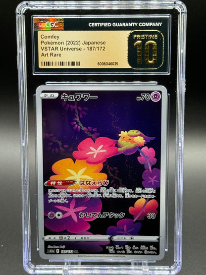 Japanese Pokemon TCG Comfey | VSTAR Universe 187/172 | CGC Graded PRISTINE 10