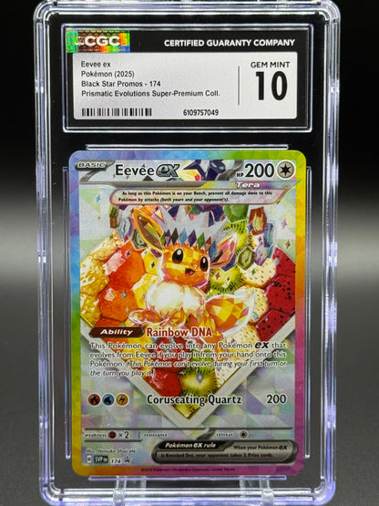 Pokemon TCG Eevee ex | Black Star Promo SVP 174 | CGC Graded GEM MINT 10
