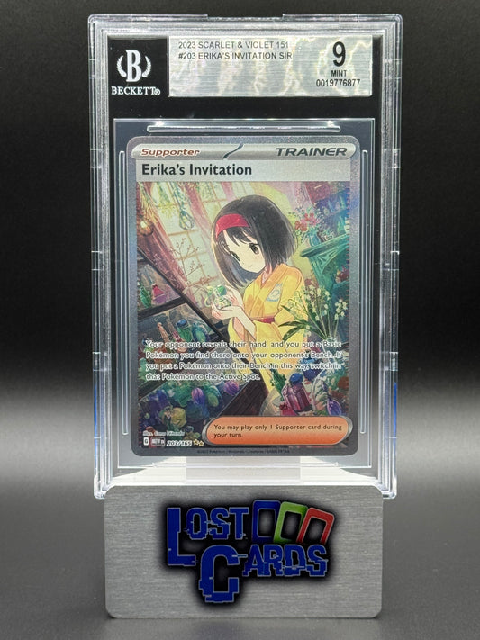 Pokemon TCG Erika's Invitation | Scarlet & Violet 151 203/165 | BGS Graded MINT 9