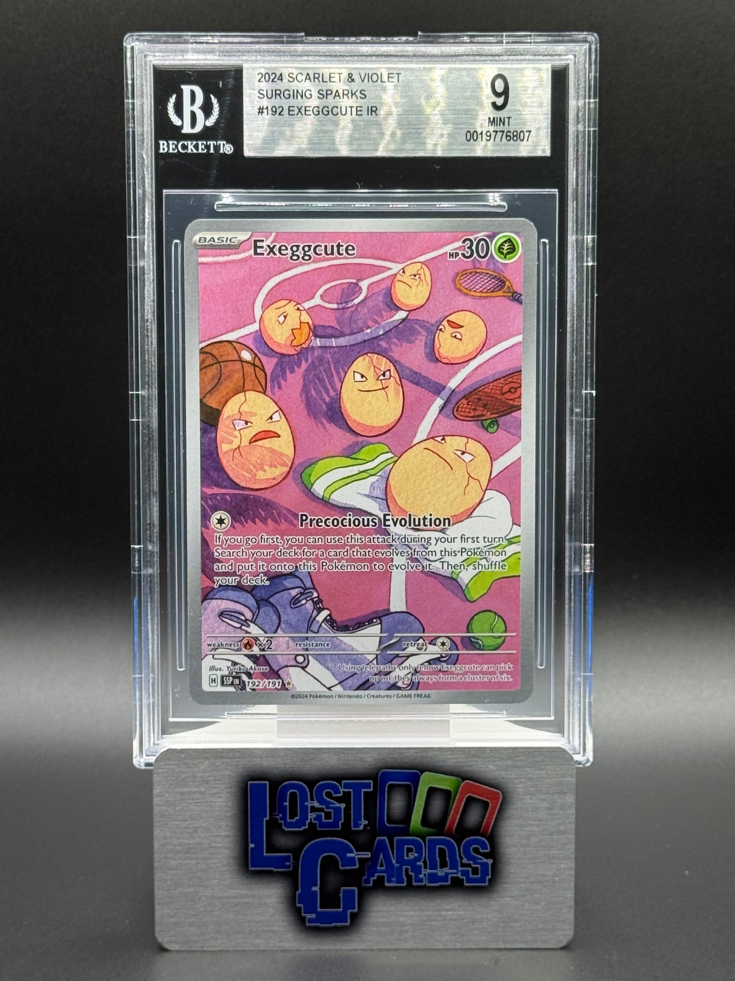 Pokemon TCG Exeggcute | Surging Sparks 192/191 | BGS Graded MINT 9