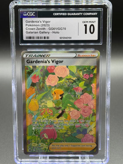 Pokemon TCG Gardenia's Vigor | Crown Zenith GG61/GG70 | CGC Graded GEM MINT 10