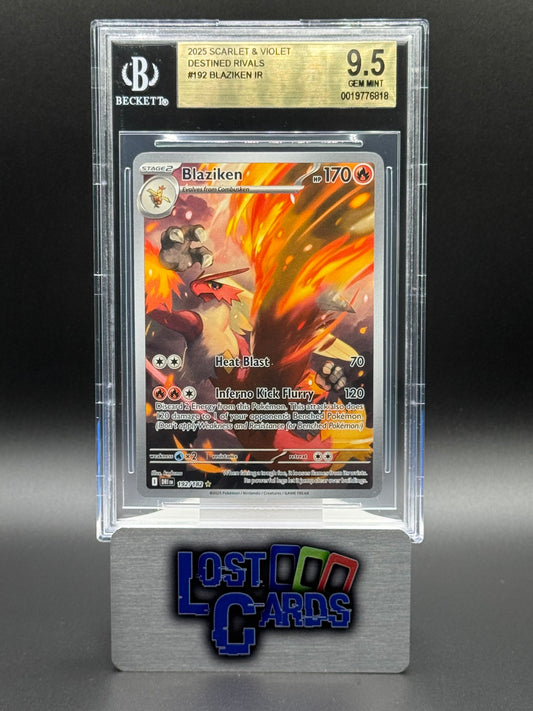 Pokemon TCG Blaziken | Destined Rivals 192/182 | BGS Graded GEM MINT 9.5