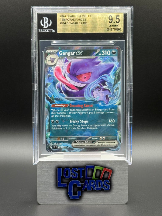 Pokemon TCG Gengar ex | Temporal Forces 104/162 | BGS Graded GEM MINT 9.5