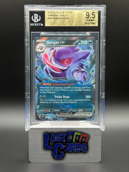 Pokemon TCG Gengar ex | Temporal Forces 104/162 | BGS Graded GEM MINT 9.5