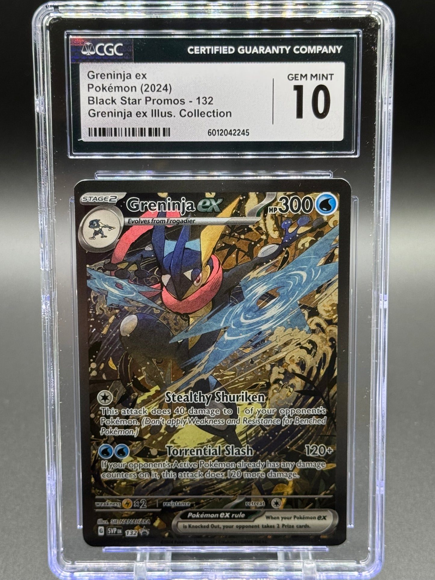 Pokemon TCG Greninja ex | Black Star Promo #SVP 132 | CGC Graded GEM MINT 10