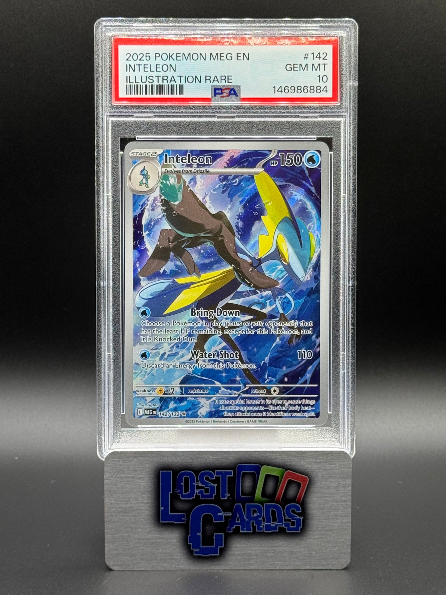 Pokemon TCG Inteleon | Mega Evolutions 142/132 | PSA Graded GEM MT 10