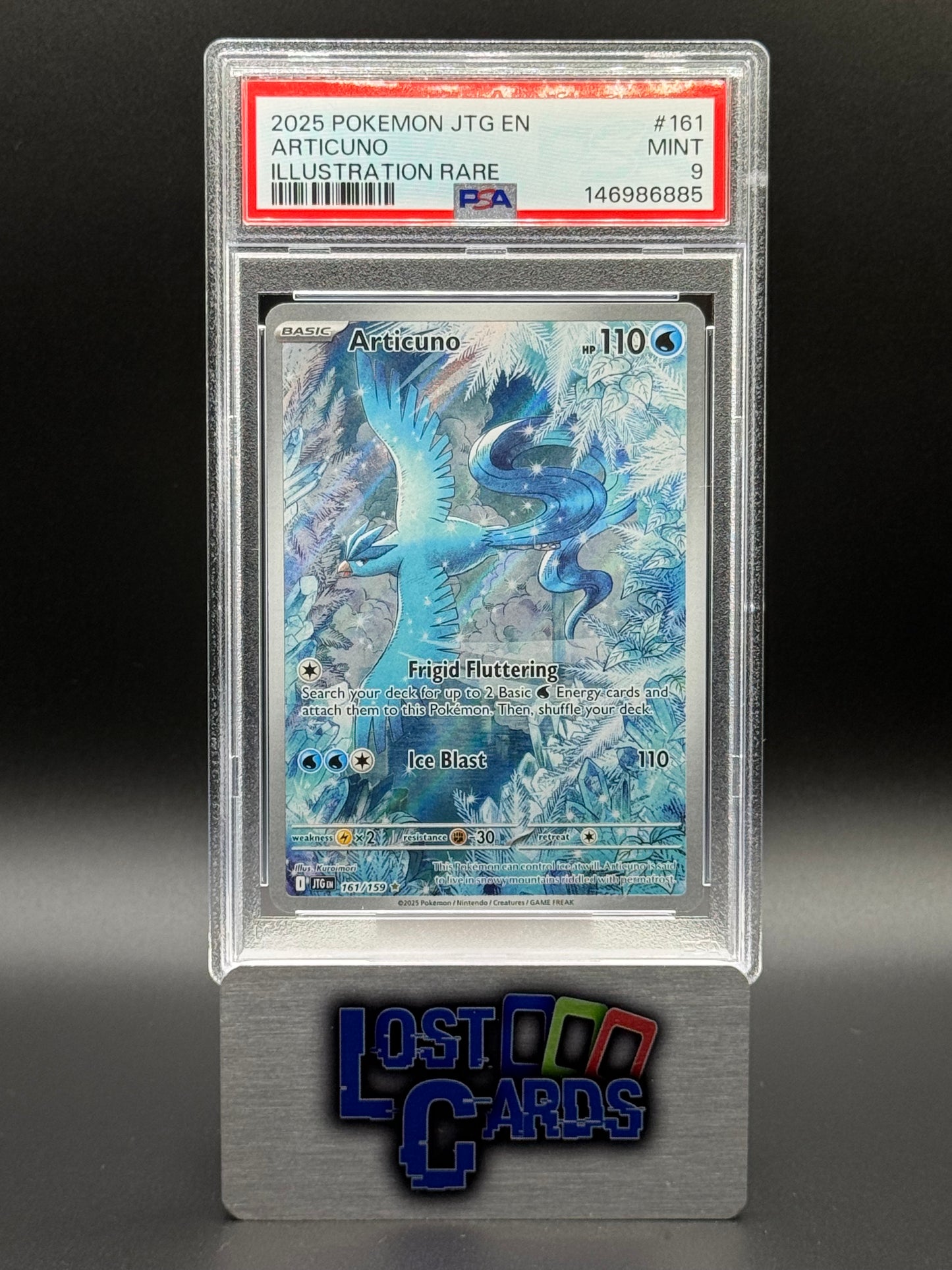 Pokemon TCG Articuno | Journey Together 161/159 | PSA Graded MINT 9