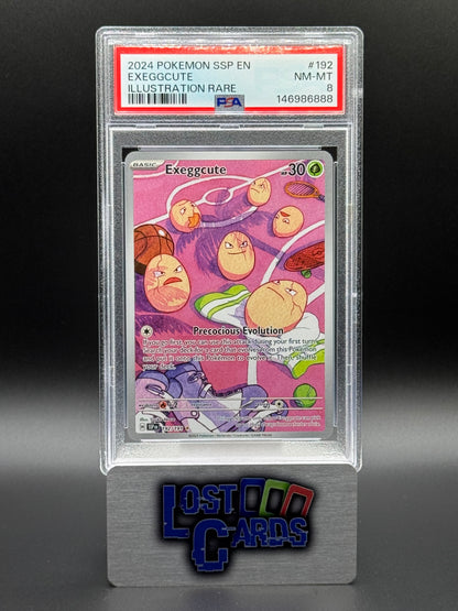 Pokemon TCG Exeggcute | Surging Sparks 192/191 | PSA Graded NM-MT 8