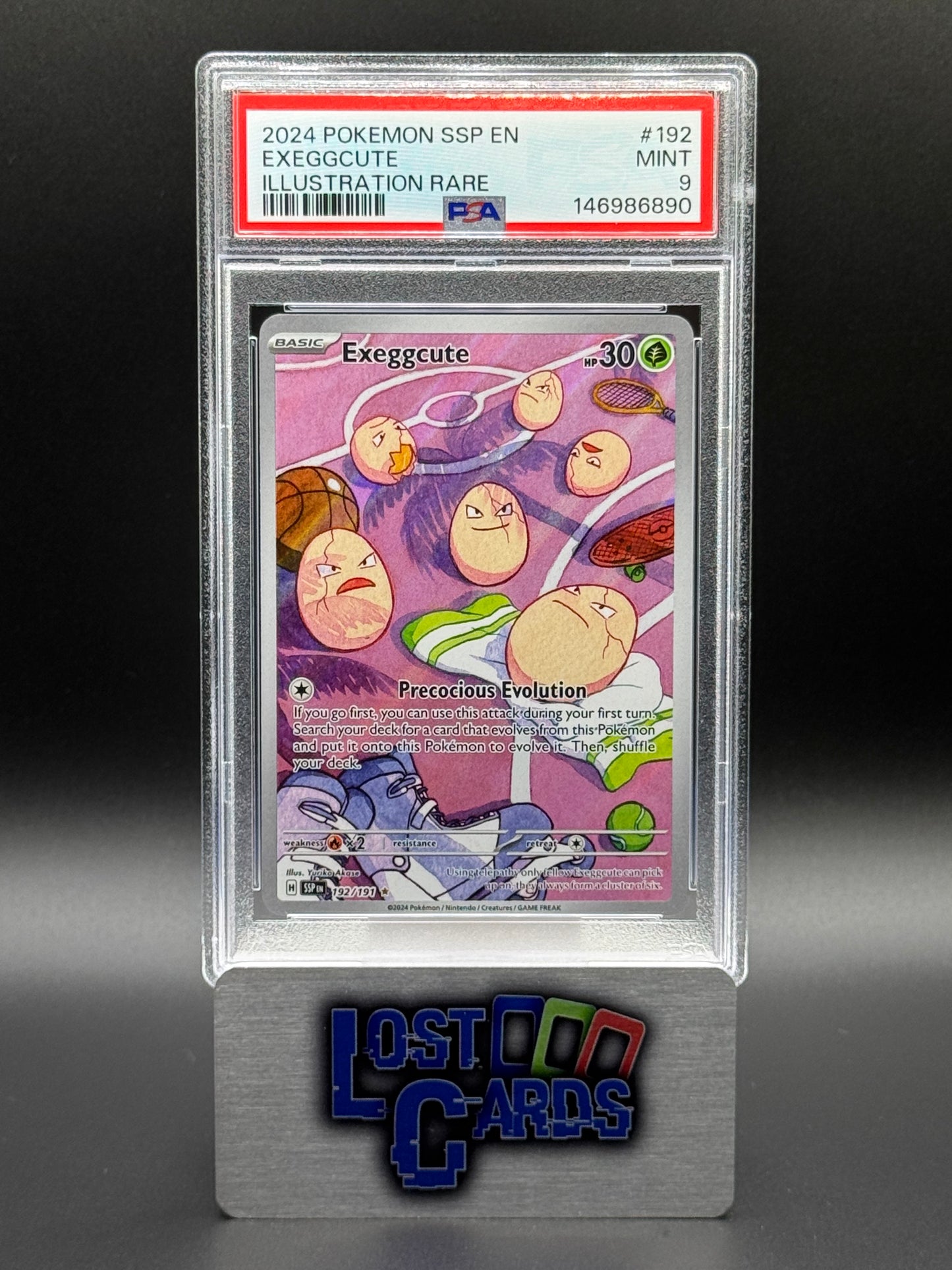 Pokemon TCG Exeggcute | Surging Sparks 192/191 | PSA Graded MINT 9