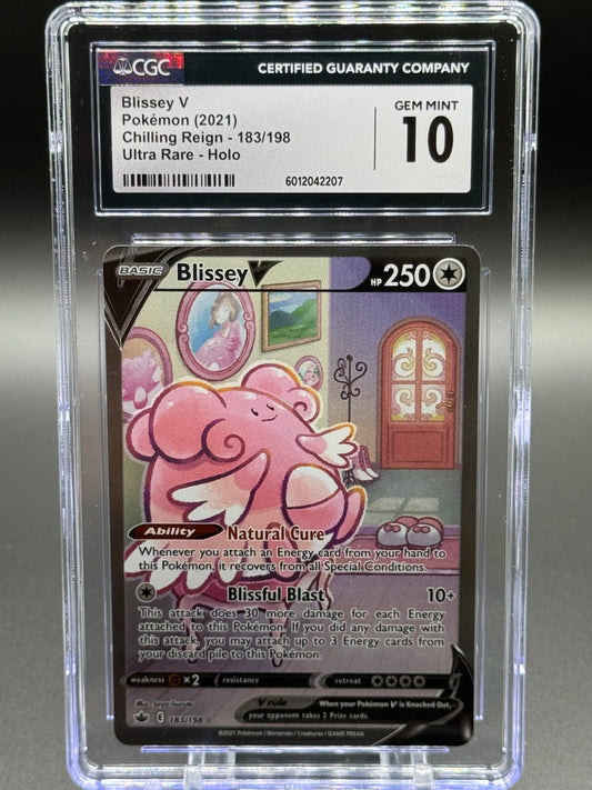 Pokemon TCG Blissey V | Chilling Reign 183/198 | CGC Graded GEM MINT 10