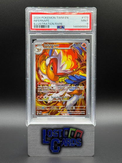 Pokemon TCG Infernape | Twilight Masquerade 173/167 | PSA Graded MINT 9