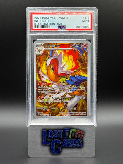 Pokemon TCG Infernape | Twilight Masquerade 173/167 | PSA Graded MINT 9