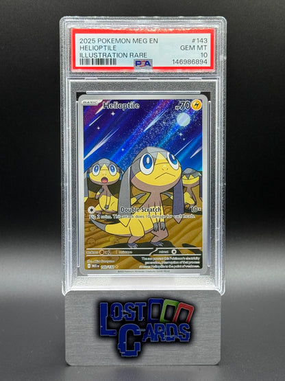 Pokemon TCG Helioptile | Mega Evolutions 143/132 | PSA Graded GEM MT 10