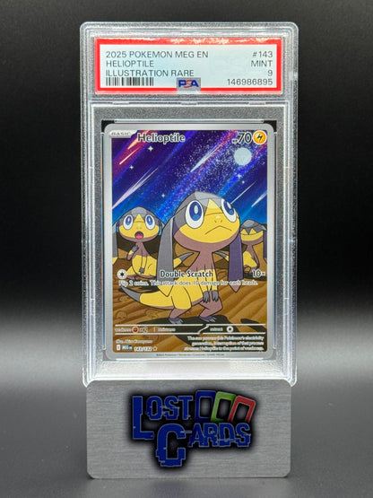 Pokemon TCG Helioptile | Mega Evolutions 143/132 | PSA Graded MINT 9