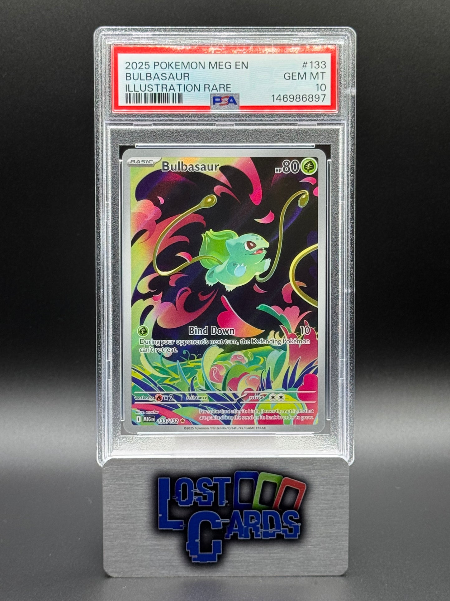 Pokemon TCG Bulbasaur | Mega Evolutions 133/132 | PSA Graded GEM MT 10