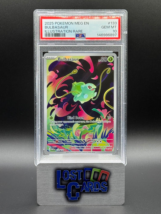Pokemon TCG Bulbasaur | Mega Evolutions 133/132 | PSA Graded GEM MT 10