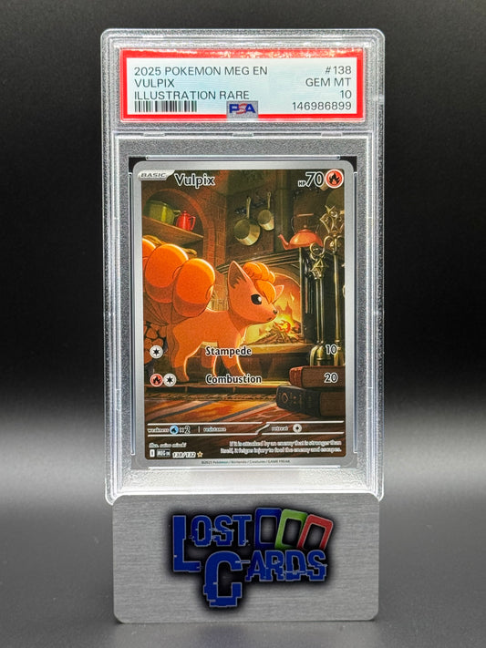 Pokemon TCG Vulpix | Mega Evolutions 138/132 | PSA Graded GEM MT 10
