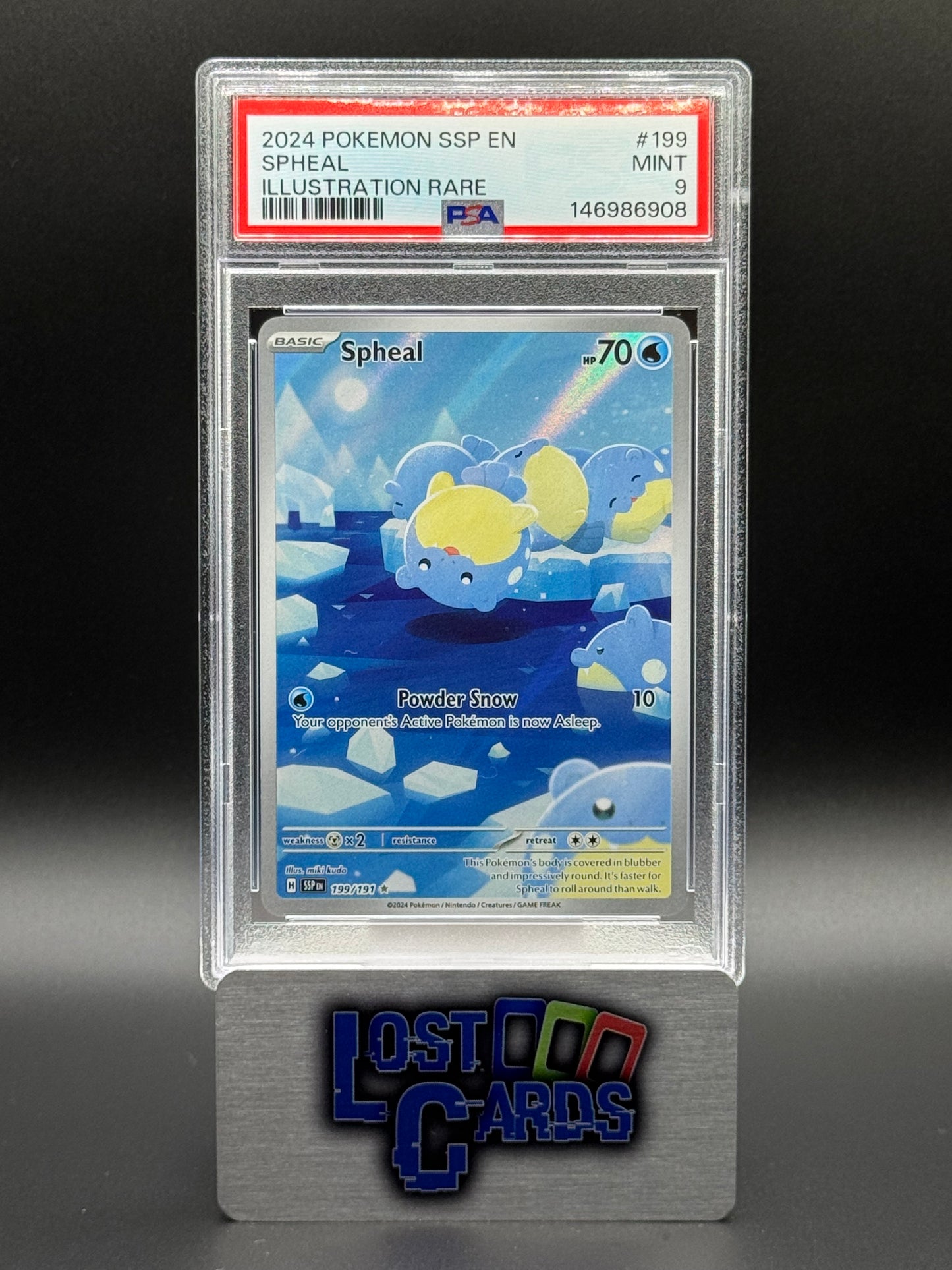 Pokemon TCG Spheal | Surging Sparks 199/191 | PSA Graded MINT 9