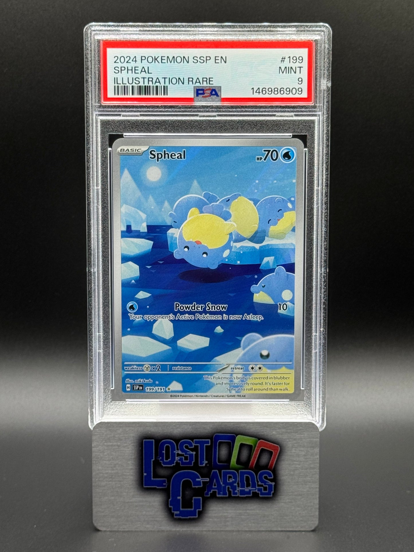 Pokemon TCG Spheal | Surging Sparks 199/191 | PSA Graded MINT 9