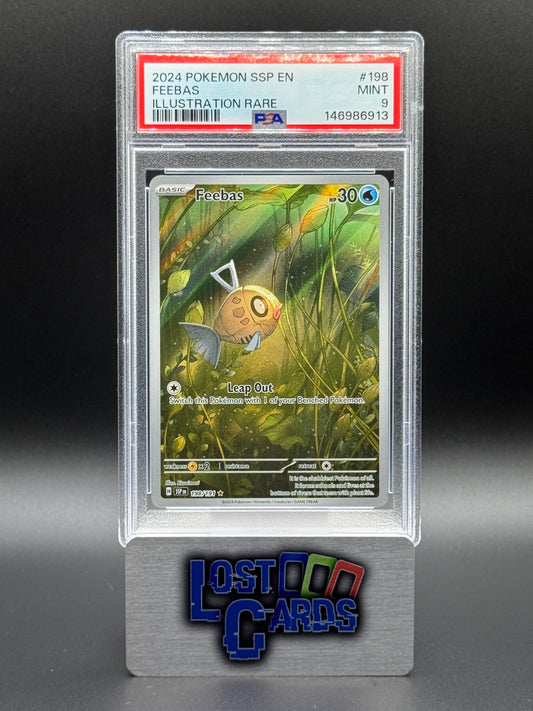 Pokemon TCG Feebas | Surging Sparks 198/191 | PSA Graded MINT 9