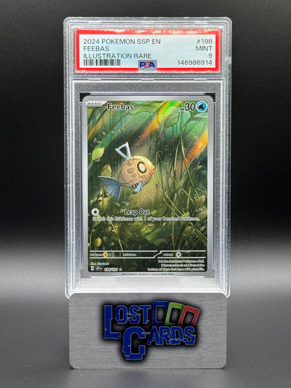 Pokemon TCG Feebas | Surging Sparks 198/191 | PSA Graded MINT 9