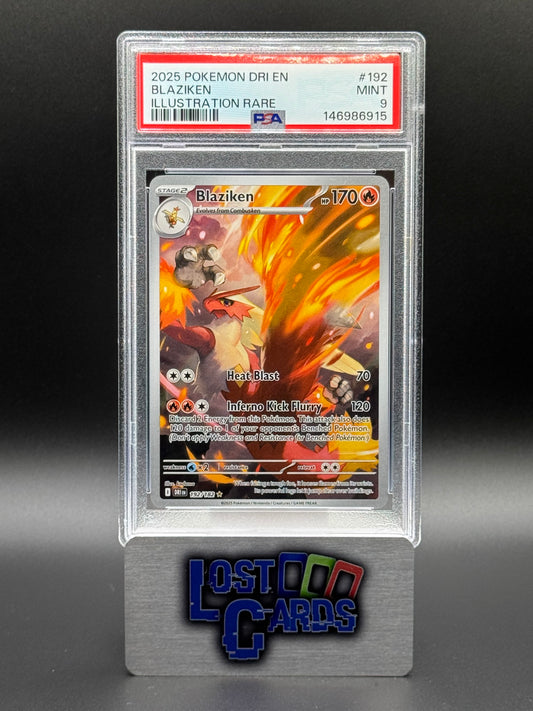 Pokemon TCG Blaziken | Destined Rivals 192/182 | PSA Graded MINT 9