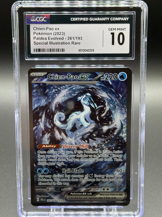 Pokemon TCG Chien-Pao ex | Paldea Evolved 261/193 | CGC Graded GEM MINT 10