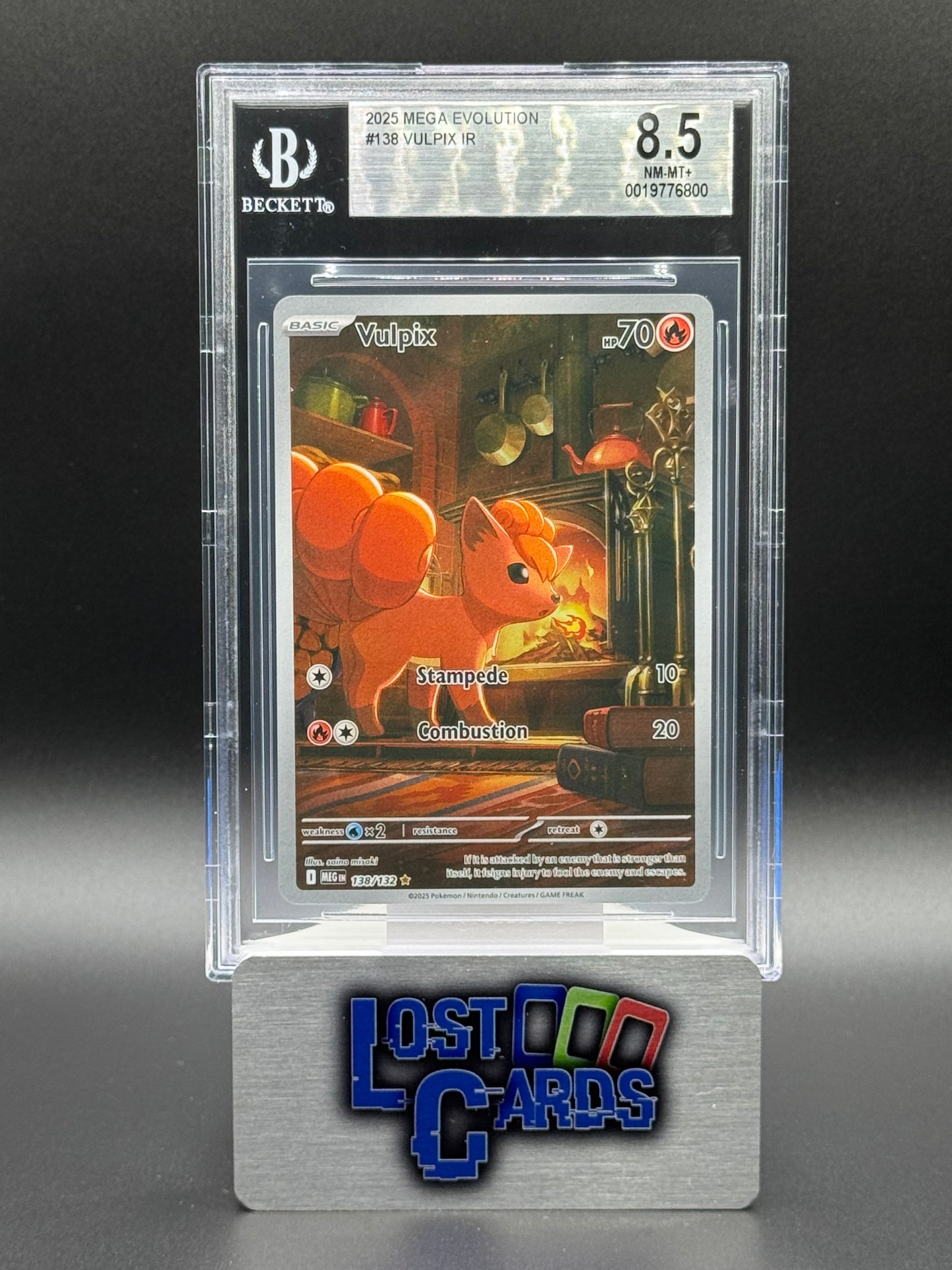 Pokemon TCG Vulpix | Mega Evolution 138/132 | BGS Graded NM-MT+ 8.5