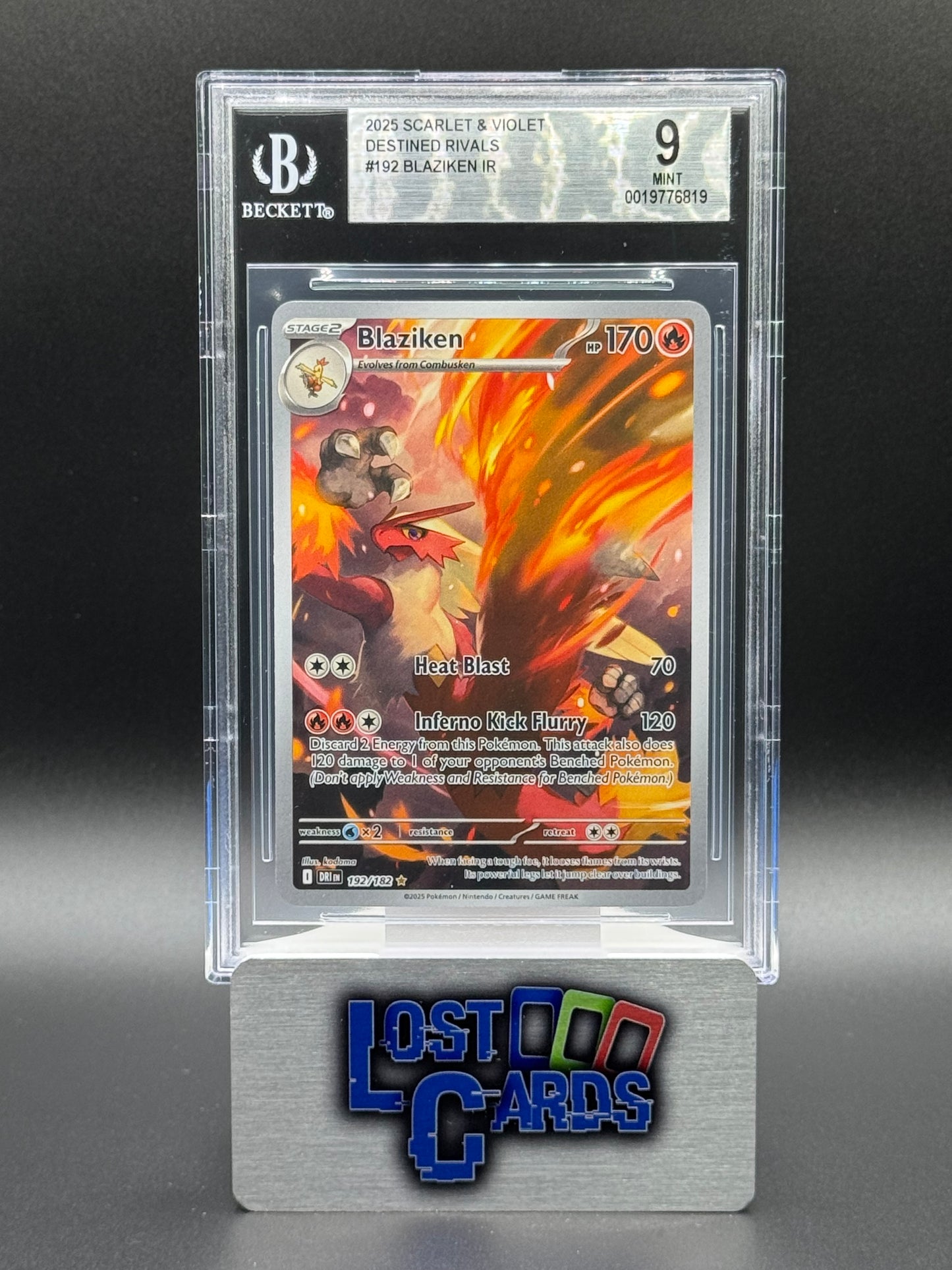 Pokemon TCG Blaziken | Destined Rivals 192/182 | BGS Graded MINT 9