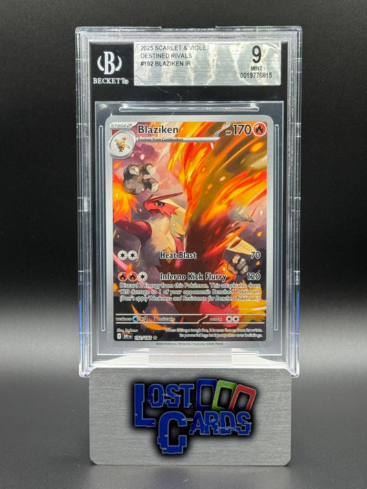 Pokemon TCG Blaziken | Destined Rivals 192/182 | BGS Graded MINT 9