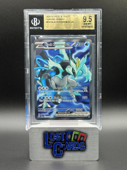 Pokemon TCG Black Kyurem ex | Surging Sparks 218/191 | BGS Graded GEM MINT 9.5