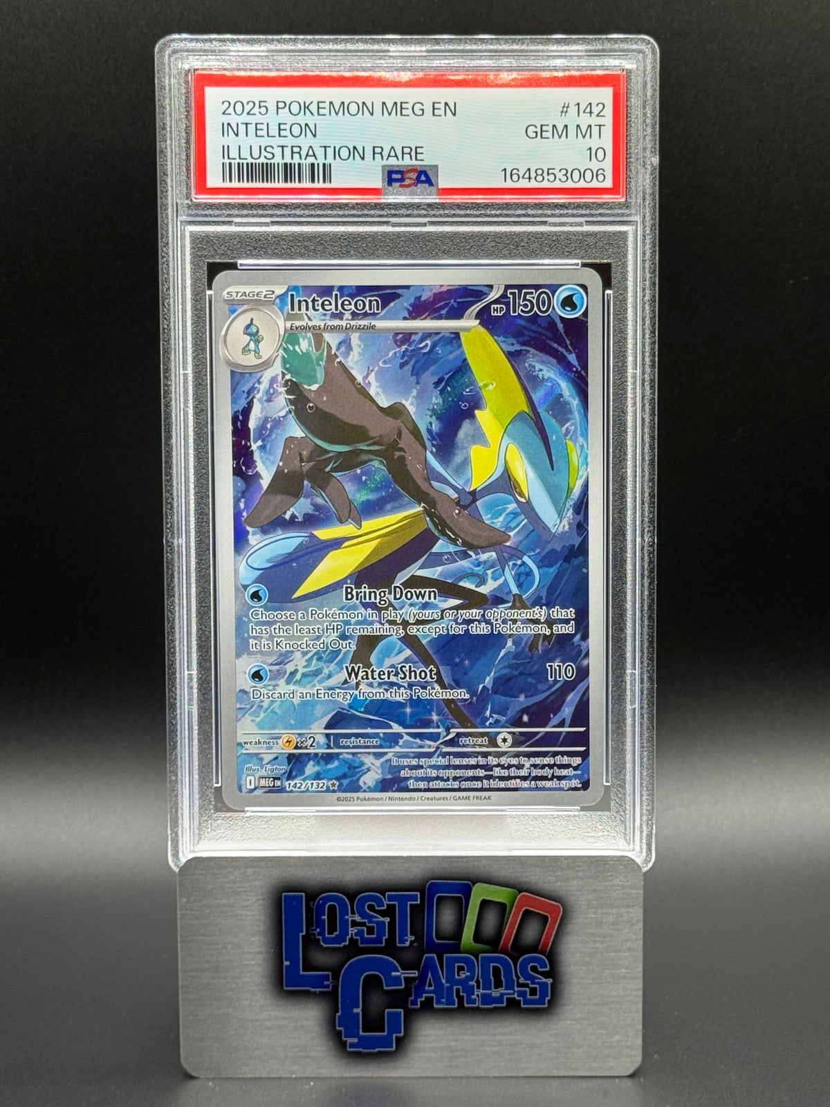 Pokemon TCG Inteleon | Mega Evolutions 142/132 | PSA Graded GEM MT 10