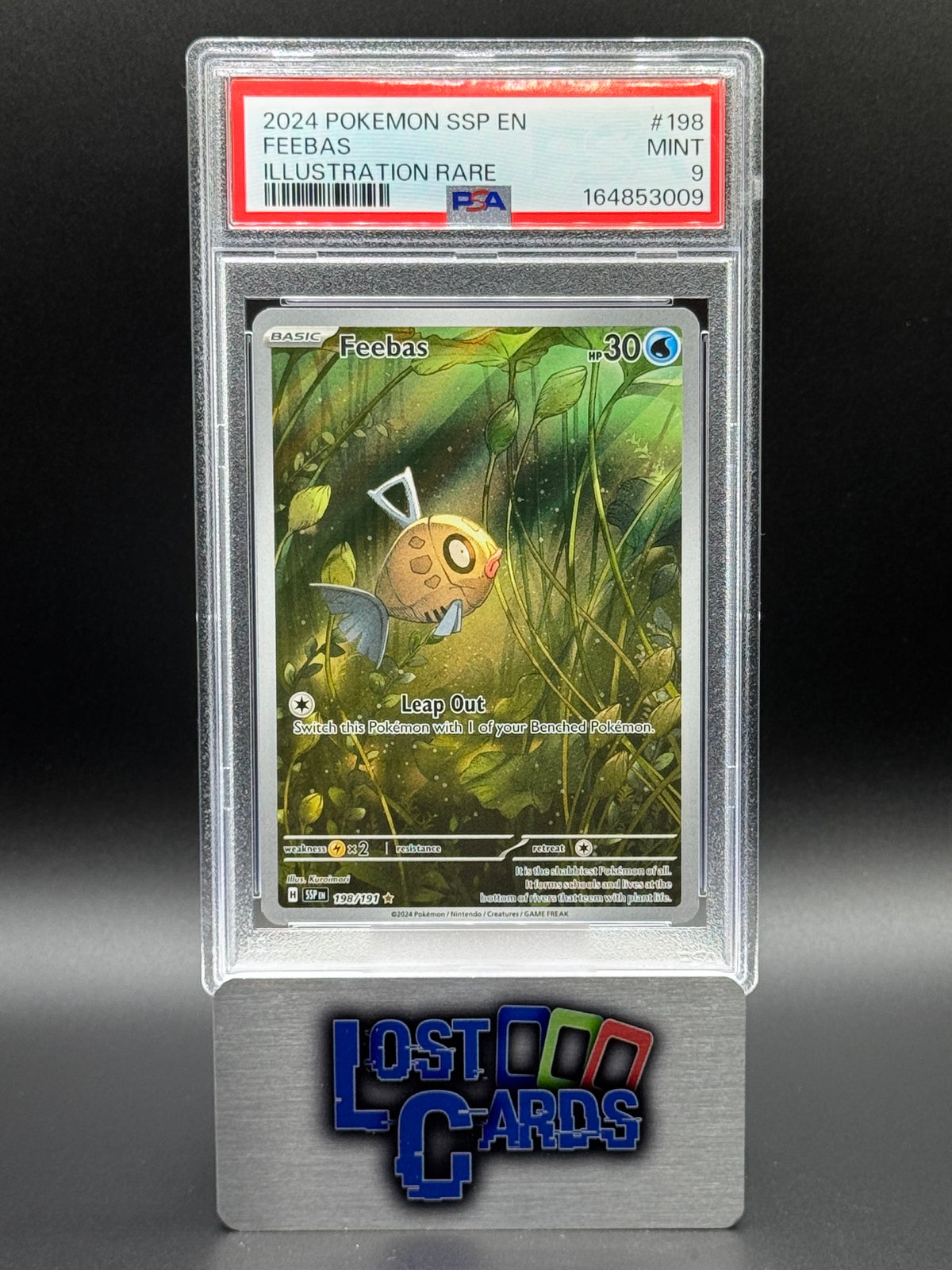Pokemon TCG Feebas | Surging Sparks 198/191 | PSA Graded MINT 9