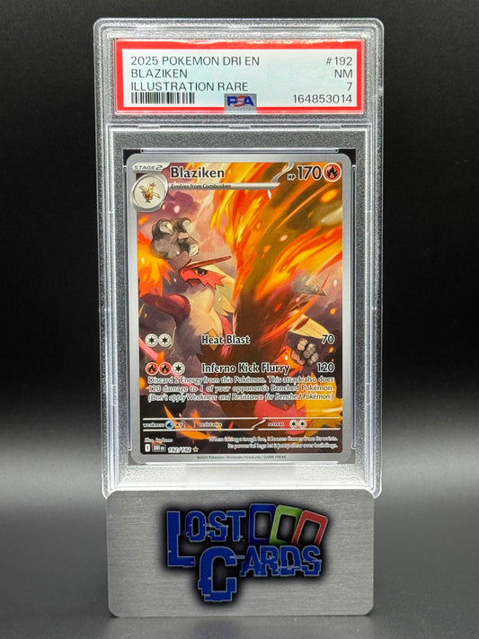 Pokemon TCG Blaziken | Destined Rivals 192/182 | PSA Graded NM 7