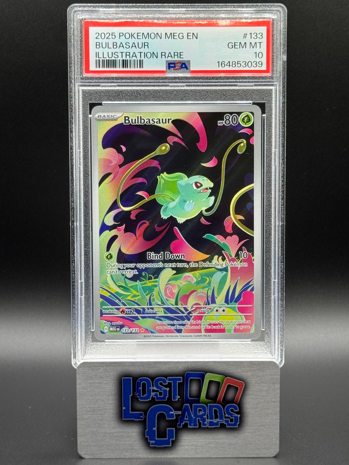 Pokemon TCG Bulbasaur | Mega Evolutions 133/132 | PSA Graded GEM MT 10