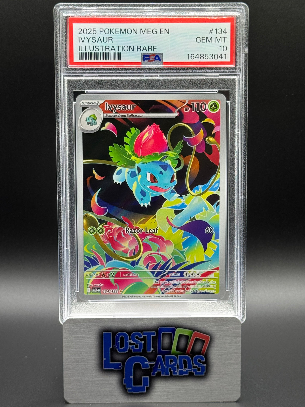 Pokemon TCG Ivysaur | Mega Evolutions 134/132 | PSA Graded GEM MT 10