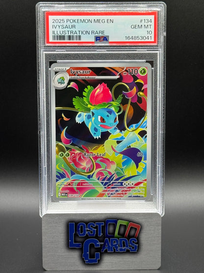 Pokemon TCG Ivysaur | Mega Evolutions 134/132 | PSA Graded GEM MT 10
