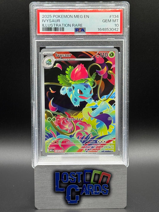 Pokemon TCG Ivysaur | Mega Evolutions 134/132 | PSA Graded GEM MT 10