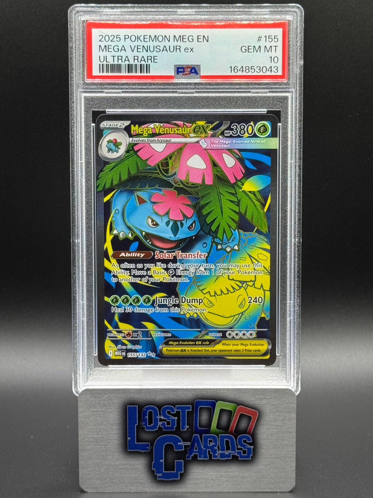 Pokemon TCG Mega Venusaur ex | Mega Evolutions 155/132 | PSA Graded GEM MT 10