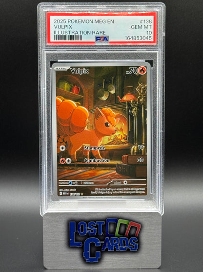 Pokemon TCG Vulpix | Mega Evolutions 138/132 | PSA Graded GEM MT 10